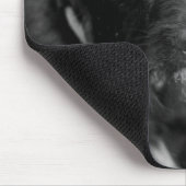 Cute Puppy Schnauzer Terrier Black White Mousepad Muismat (Hoek)