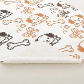 Cute Puppy Sherpa Blanket Deken (3/4)