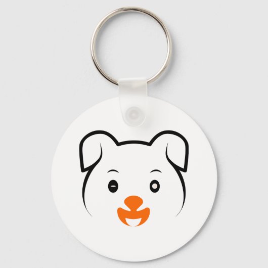 Cute Puppy Sleutelhanger (Voorkant)