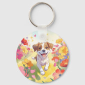 Cute Puppy Sleutelhanger (Voorkant)