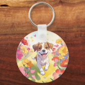 Cute Puppy Sleutelhanger (Voorkant)