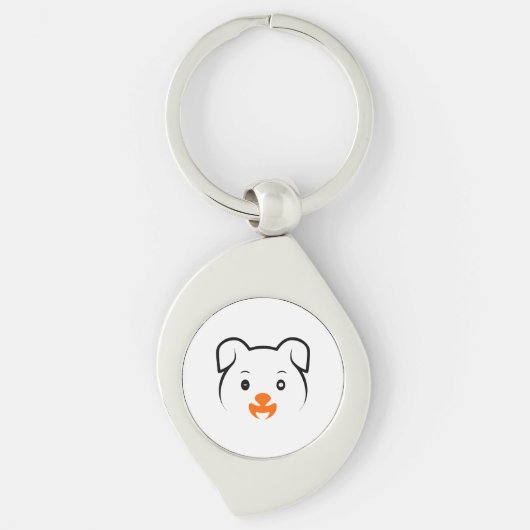 Cute Puppy Sleutelhanger (Voorkant)