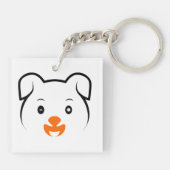 Cute Puppy Sleutelhanger (Achterkant)
