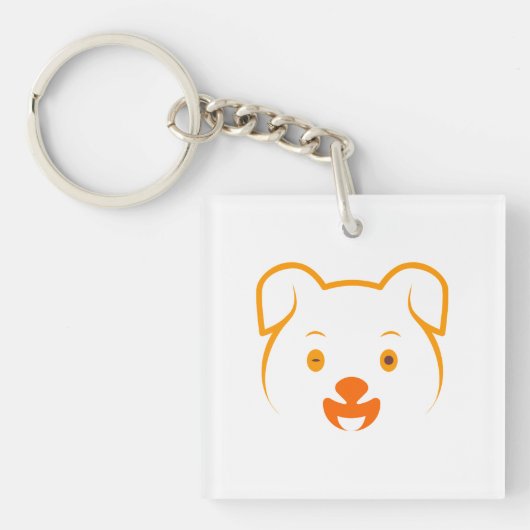Cute Puppy Sleutelhanger (voorkant)