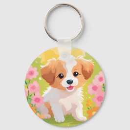 Cute Puppy Sleutelhanger
