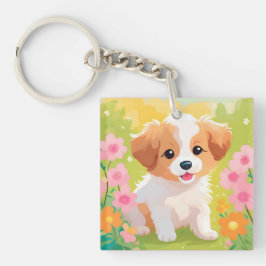 Cute Puppy Sleutelhanger