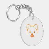 Cute Puppy Sleutelhanger (Voorkant Links)