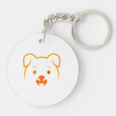 Cute Puppy Sleutelhanger (Achterkant)