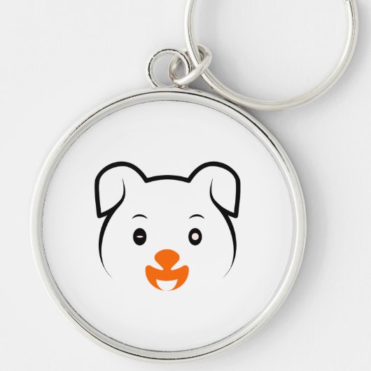 Cute Puppy Sleutelhanger (Voorkant)