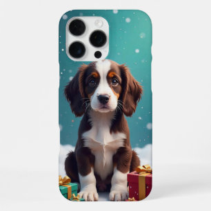 Cute Puppy Sneeuw Cadeau Dozen Dagelijkse Bescherm iPhone 16 Pro Max Hoesje