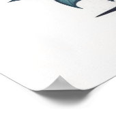 Cute Puppy Speel Baseball Poster (Hoek)