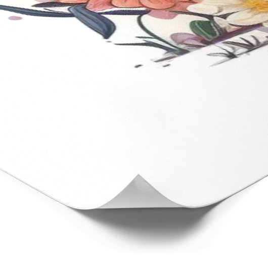 Cute Puppy Speel Baseball Poster (Hoek)