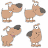 Cute Puppy Sticker (Voorkant)