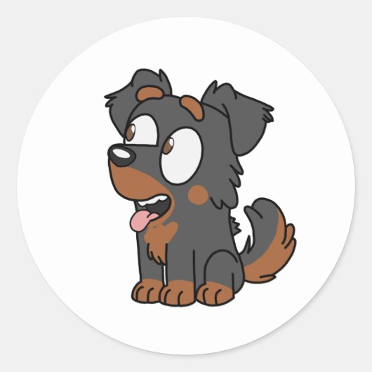 Cute Puppy Sticker (Voorkant)