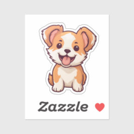 Cute puppy sticker