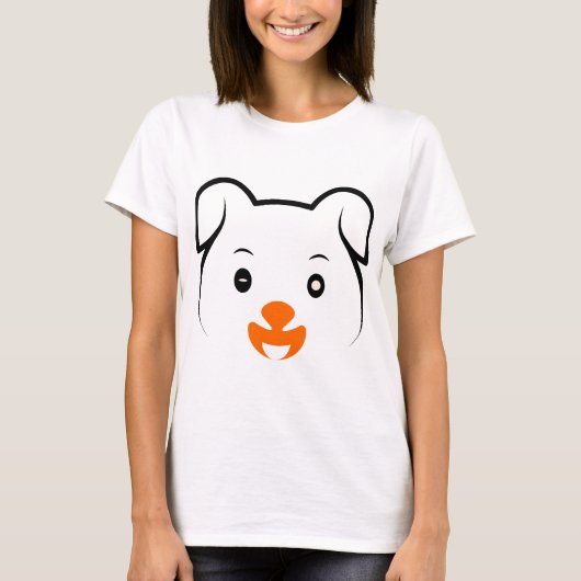 Cute Puppy T-shirt (Voorkant)