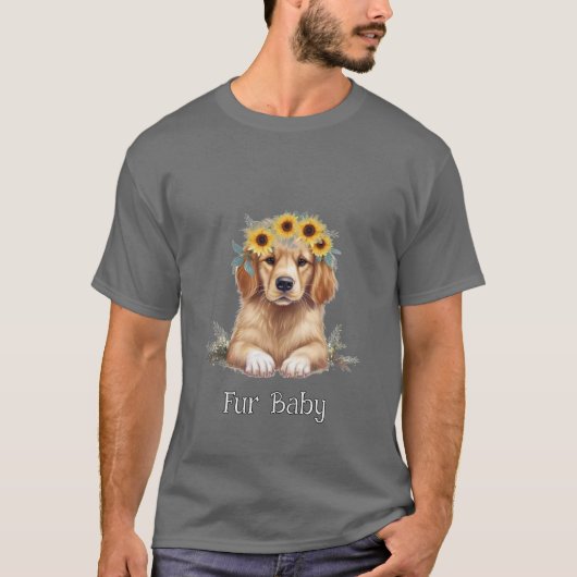 Cute Puppy T-shirt (Voorkant)