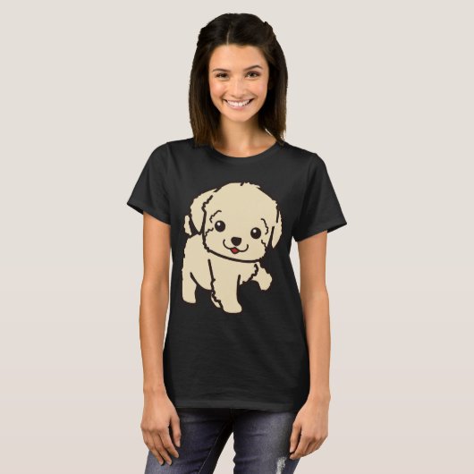 Cute Puppy T-shirt (Voorkant volledig)
