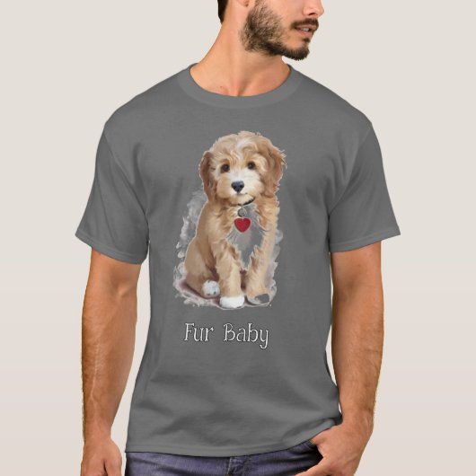 Cute Puppy T-shirt (Voorkant)