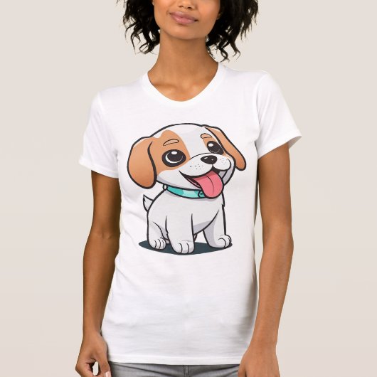 Cute Puppy T-shirt (Voorkant)