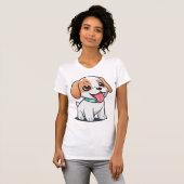 Cute Puppy T-shirt (Voorkant volledig)