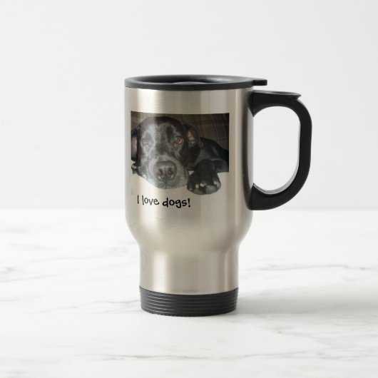 Cute Puppy Travel Mug Reisbeker (Rechts)