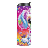 Cute Puppy Tumbler Thermosbeker (Gedraaid links)