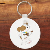 Cute Puppy Ukulele Sleutelhanger (Voorkant)