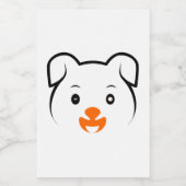 Cute Puppy Voedselcontainer Etiket (Enkel label)