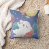 Cute Puppy with Balloons & Stars Kussen (Deken)