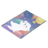 Cute Puppy with Balloons & Stars Notitieboek (Linkerzijde)