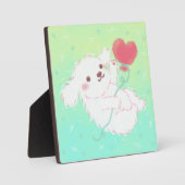 Cute Puppy with Heart Balloon Fotoplaat (Voorkant)