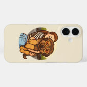 Cute Puppy with Heart Sunglasses Case-Mate iPhone Case (Achterkant (horizontaal))