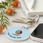 Cute puppyhond sleutelhanger (Voorkant Rechts)