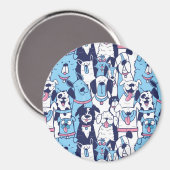 Cute Pups Magneet (Voorkant / Achterkant)