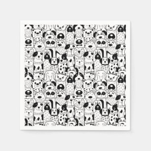 Cute Pups Napkins Servet