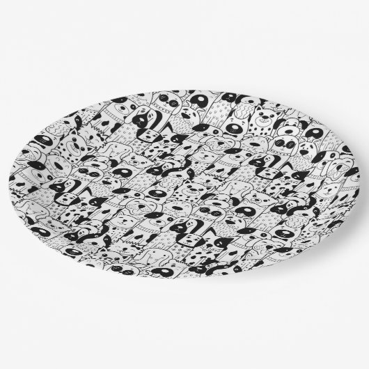 Cute Pups Paper Bord (Gekanteld)