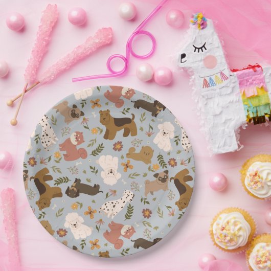 Cute Pups Paper Bord (Feest)