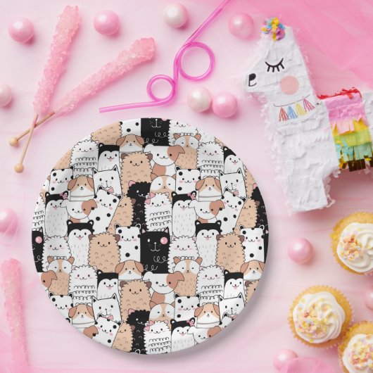 Cute Pups Paper Bord (Feest)