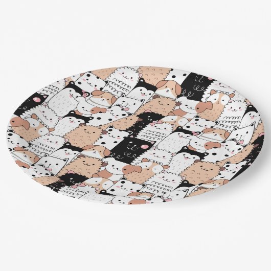 Cute Pups Paper Bord (Gekanteld)