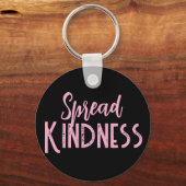 Cute Purple & Black Spread Kindness Key Chain  Sleutelhanger (Achterkant)