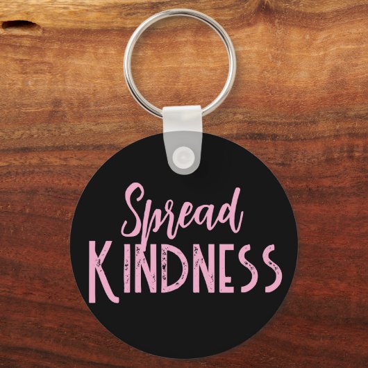 Cute Purple & Black Spread Kindness Key Chain  Sleutelhanger (Achterkant)