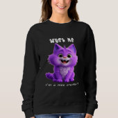 Cute Purple Cat | Trust Me I'm a Nice Creature  Trui