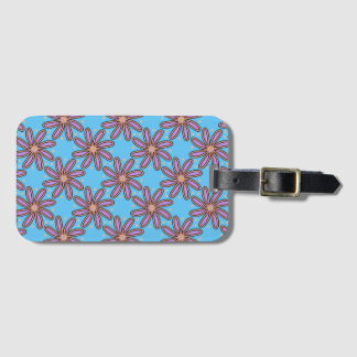 Cute Purple Daisies On Blue Bagagelabel