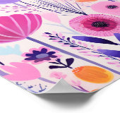 Cute Purple Flowers Poster (Hoek)