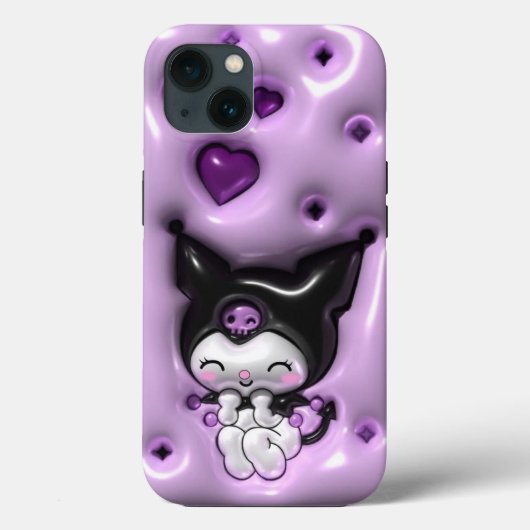 Cute Purple Goth Aesthetic Phone Case 💜✨ (Achterkant)