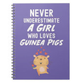 Cute Purple Guinea Pig Gifts For Baby Girls Kids Notitieboek (Voorkant)
