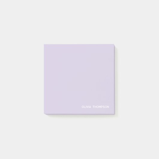 Cute Purple Name Mini Post-it® Notes (Voorkant)