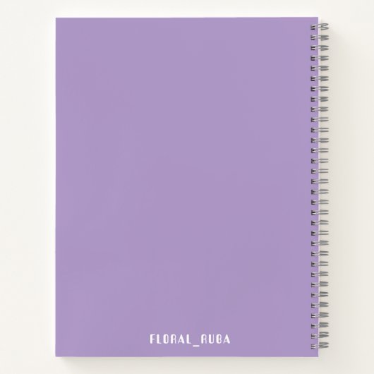 Cute purple Notebook Notitieboek (Achterkant)