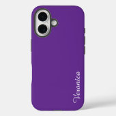 Cute Purple Personalized Name Case-Mate iPhone Case (Achterkant)